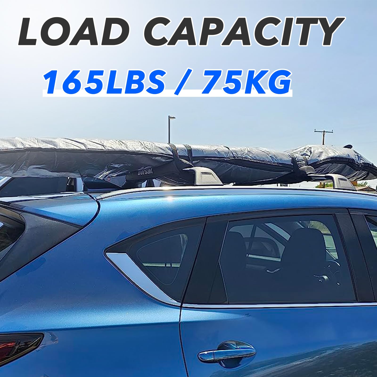 Amazon.com: ROSY PIXEL 4Pcs Roof Rack Side Rails + Cross Bars for